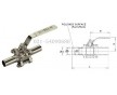 上海供臺灣RING不銹鋼三片式焊接球閥、FIG.932L球閥