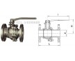 上海供臺灣RING不銹鋼兩片式法蘭球閥、FIG.954-A