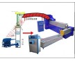 廢舊塑料造粒機( 塑料再生機) 型號：DY（SLJ）-120型 月產(chǎn)量：46-60噸 電動機功率：15KW-18.5KW 380V四級電機 加熱功率：6-18KW 螺桿直徑：120mm 轉(zhuǎn)數(shù)：18-4