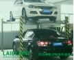 兩層四柱簡易升降式立體車庫 傾斜式低高度家用立體停車設(shè)備